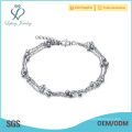 Antique silver platinum anklets,beaded ankle bracelets jewellery online